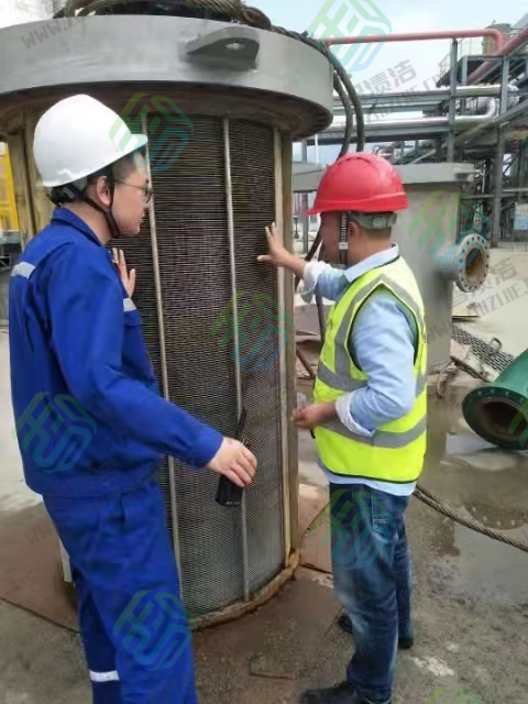 重庆智渍洁板式化热器清洗施工现场
