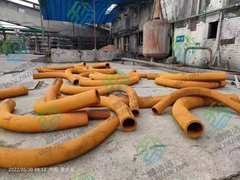 管道除锈施工现场