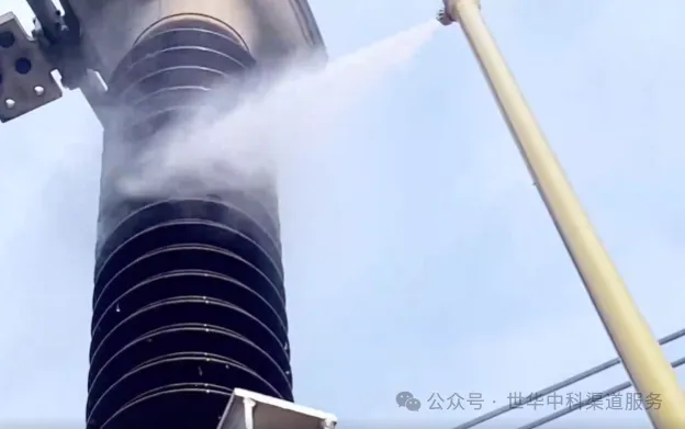 江苏国网变电站带电清洗工作圆满完成